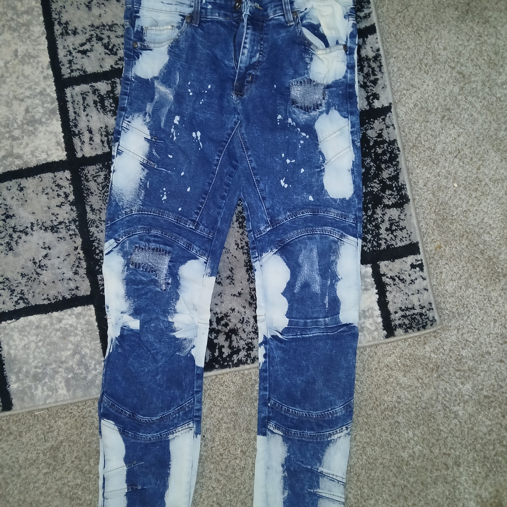 Men's Distressed Denim Skinny Jeans